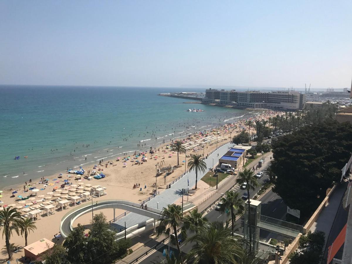 Atico De Lujo Con Vistas Al Mar, Primera Linea Playa Del Postiguet Alicante Exterior foto